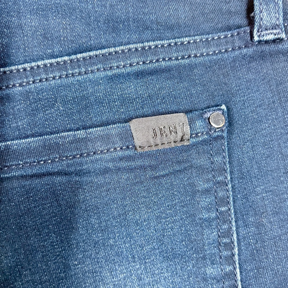 JEN7 by 7 For All Mankind Slim Straight Jeans Blue Stretch Denim Size 6 - Picture 6 of 10